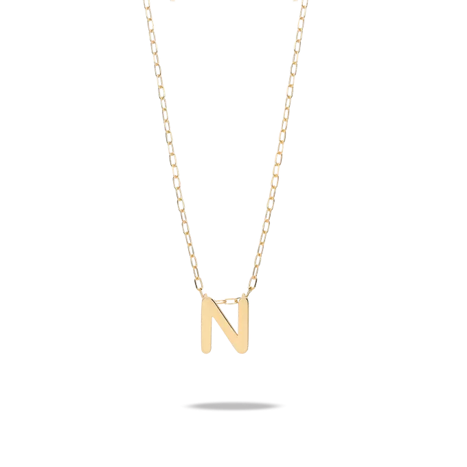 18k gold necklace MY LETTER