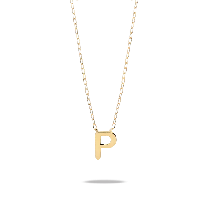 18k gold necklace MY LETTER