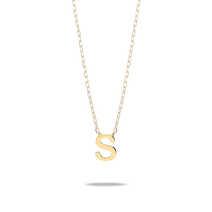 18k gold necklace MY LETTER