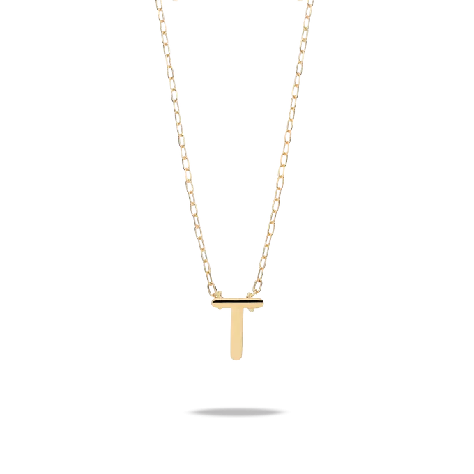 18k gold necklace MY LETTER