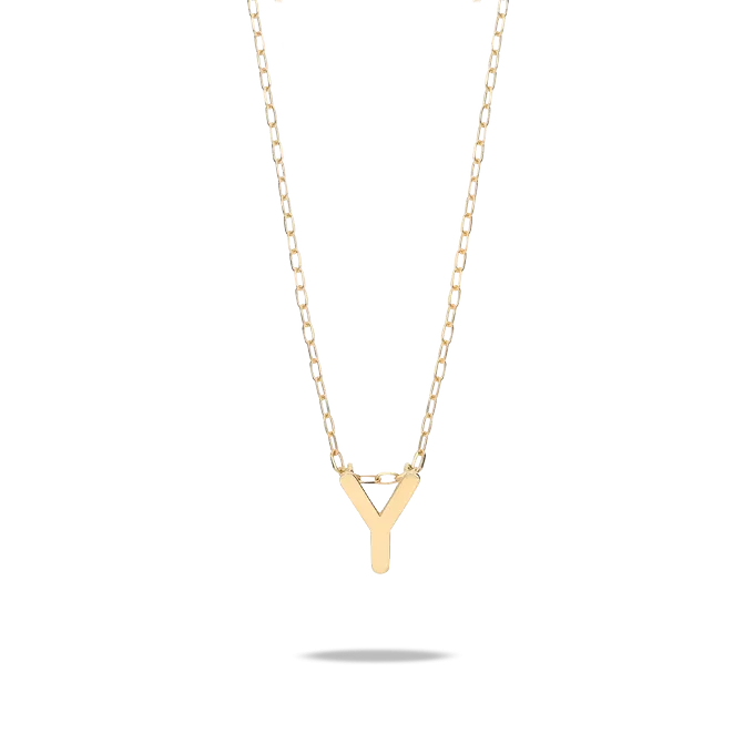 18k gold necklace MY LETTER