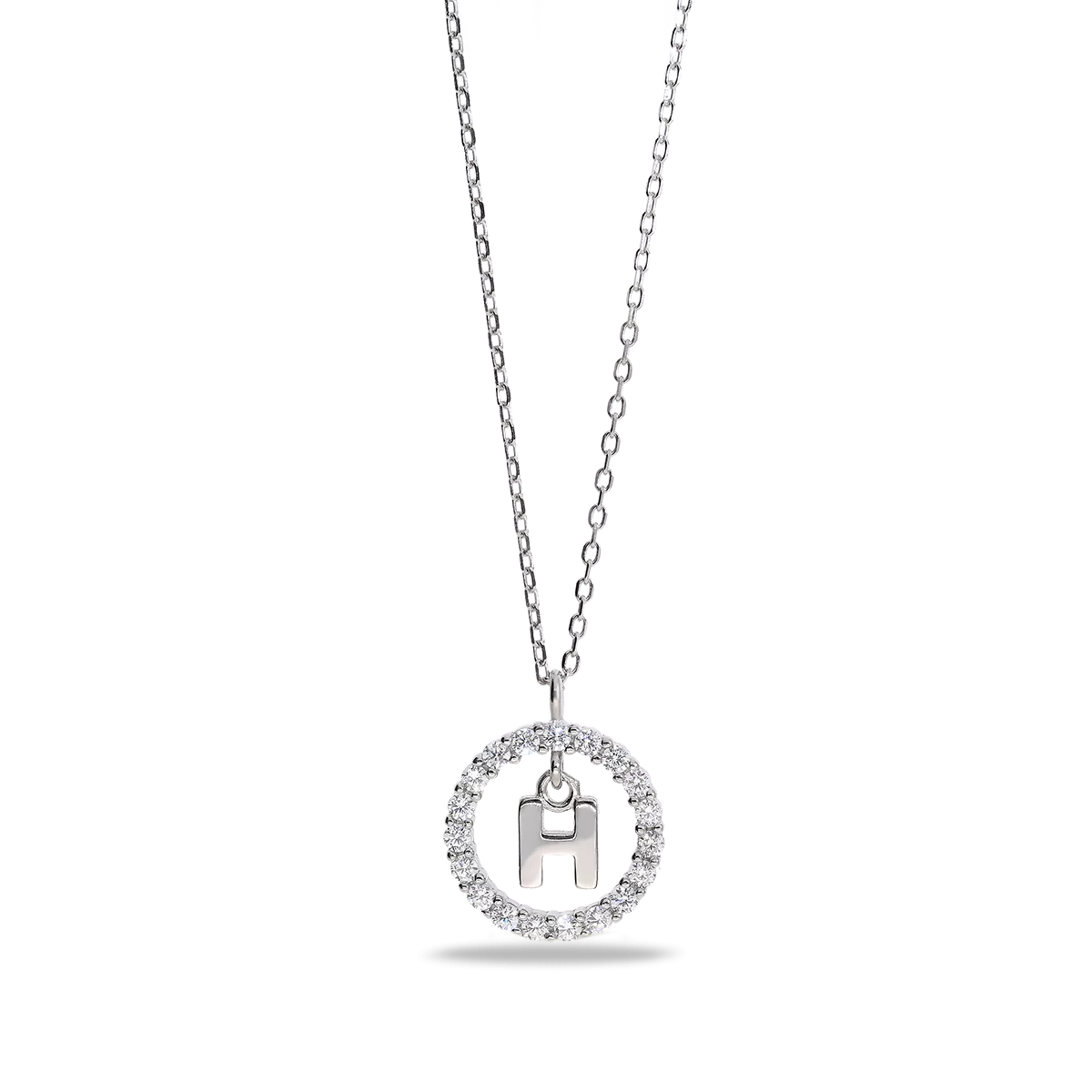 Collar plata primera ley ALPHABET SILVER