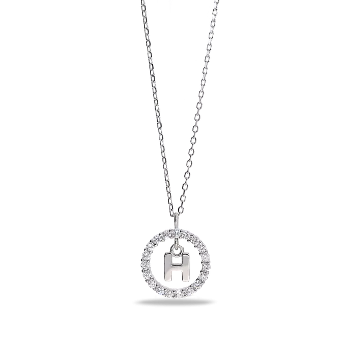 Collar plata primera ley ALPHABET SILVER