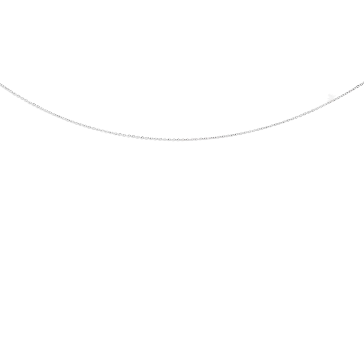 18k white gold chain