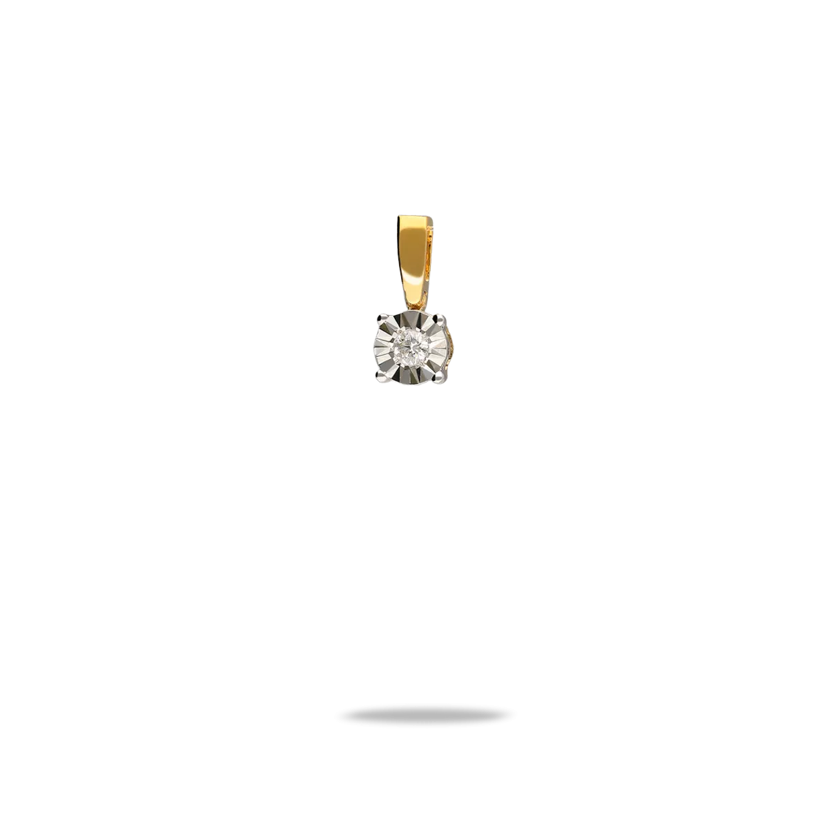 18k gold diamond charm