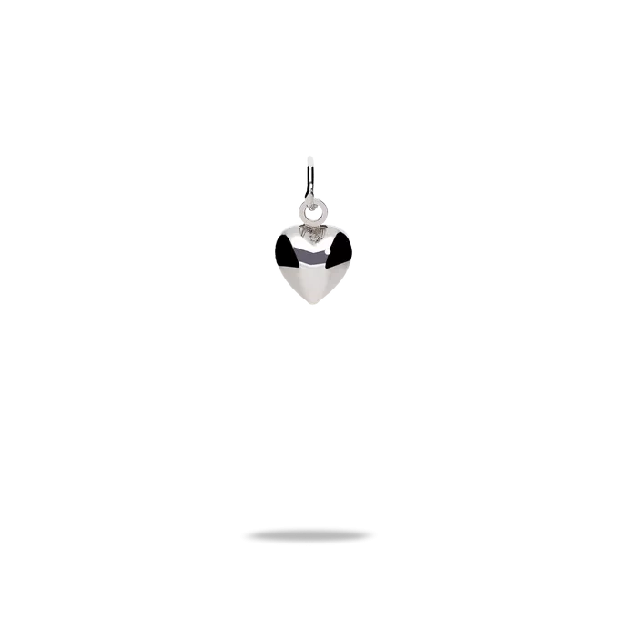 18k white gold charm