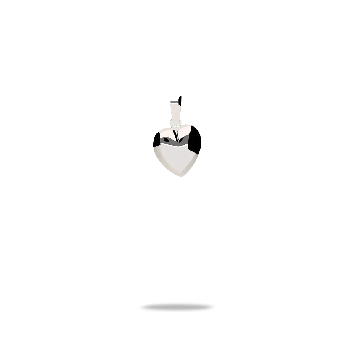 18k white gold charm