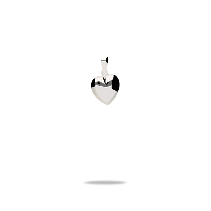 18k white gold charm