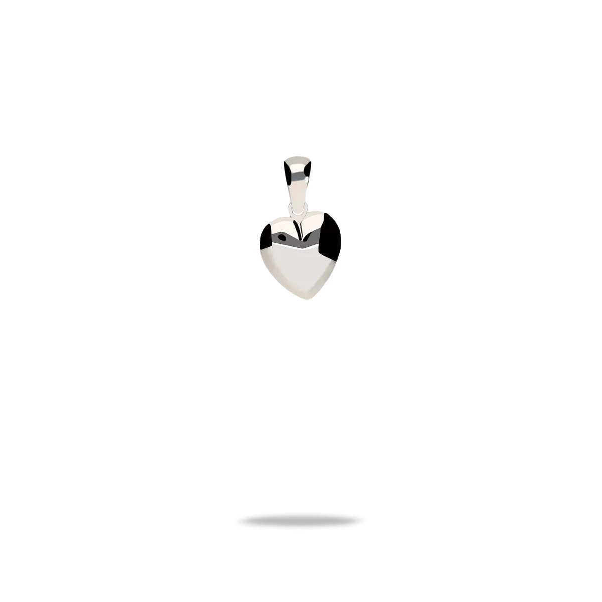 18k white gold charm