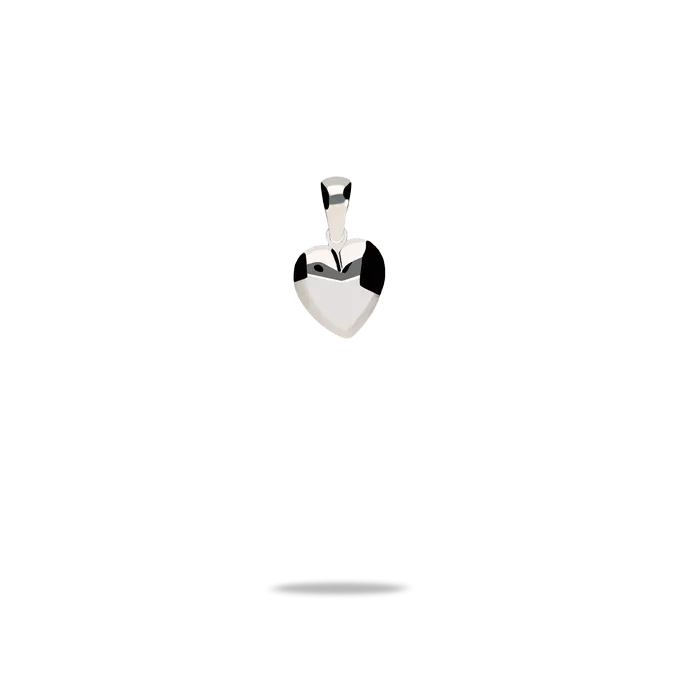 18k white gold charm