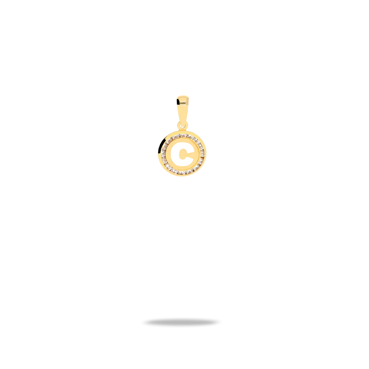 18k gold charm TINY LETTER