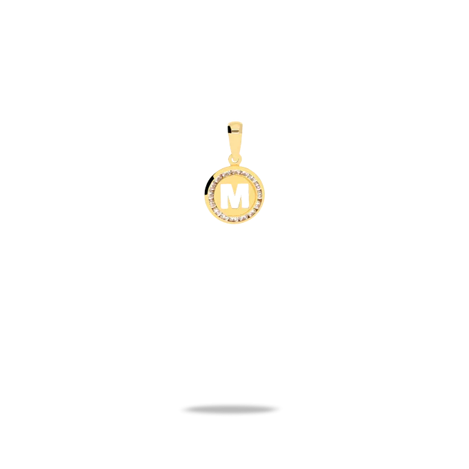 18k gold charm TINY LETTER