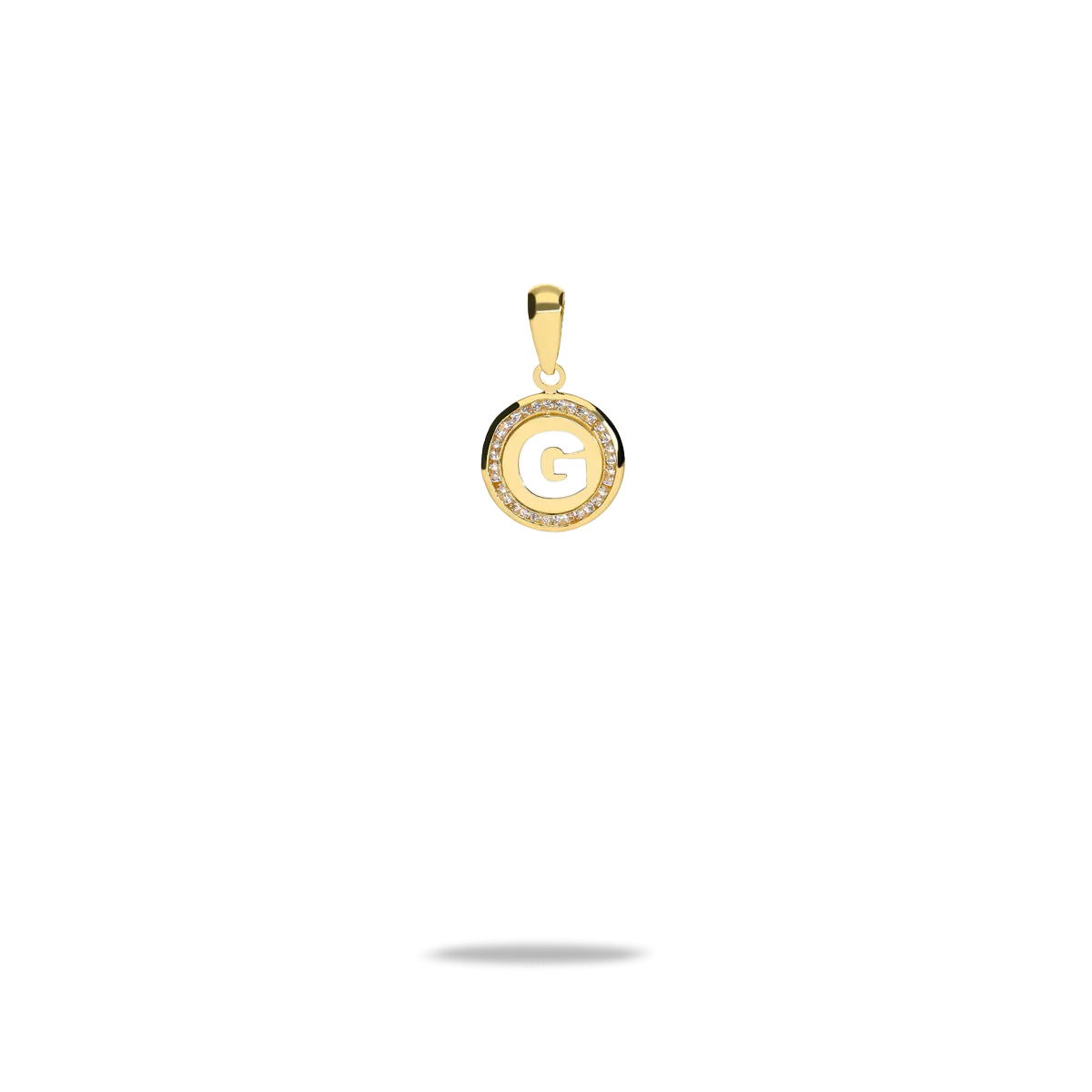 18k gold charm TINY LETTER