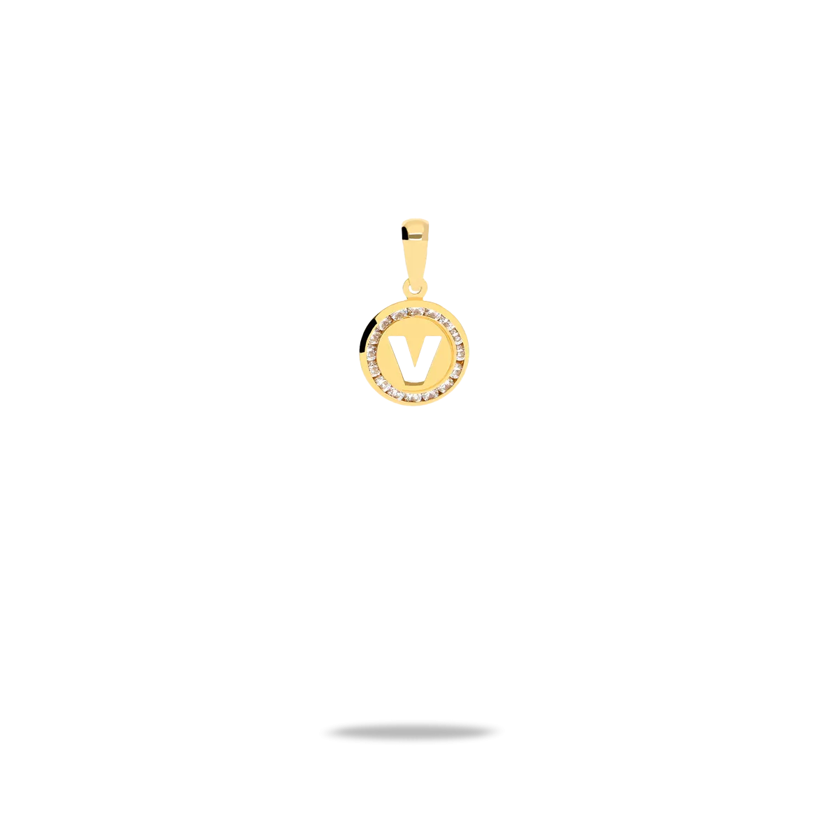 18k gold charm TINY LETTER