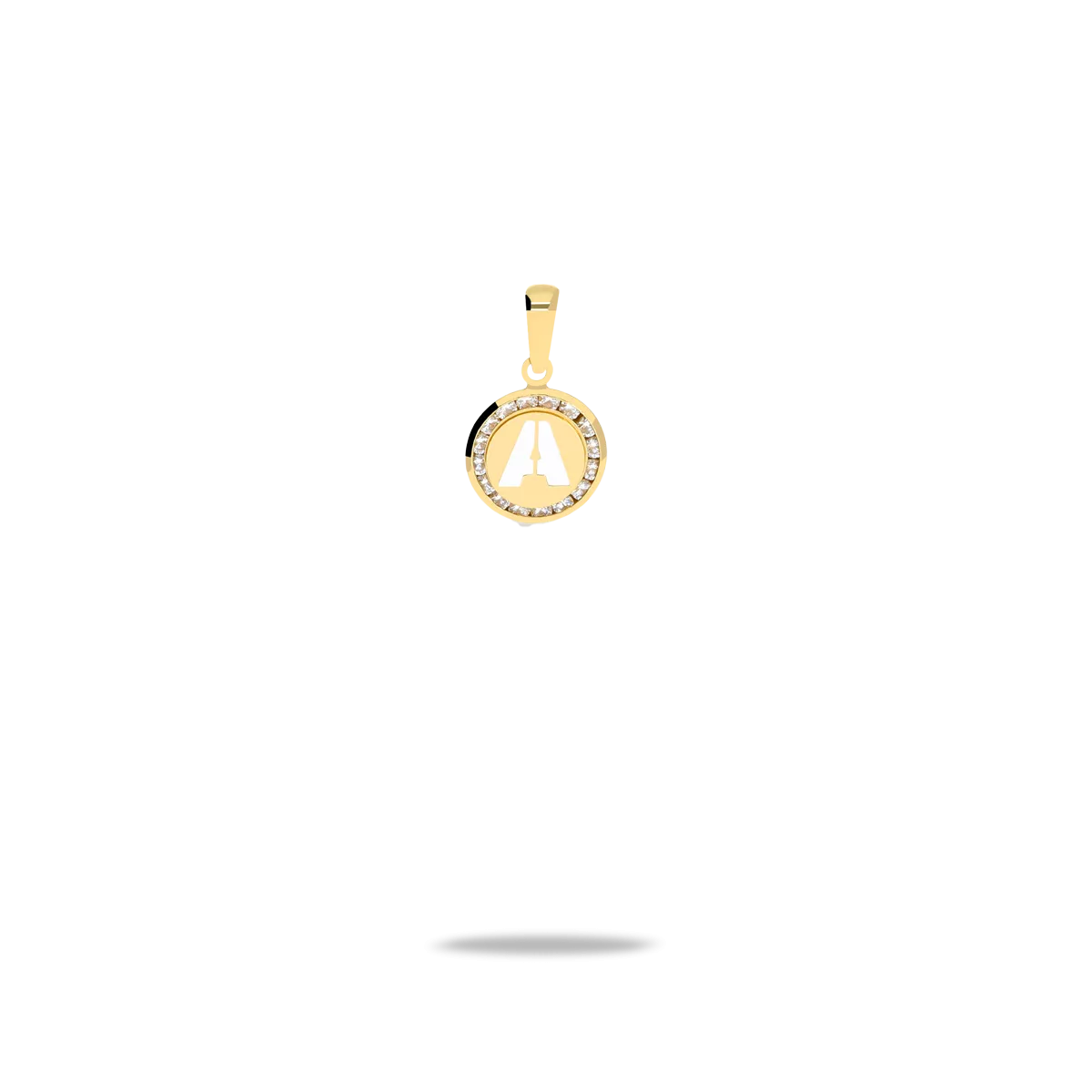 18k gold charm TINY LETTER