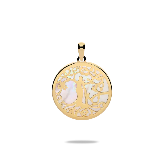 18k gold charm TREE OF LOVE