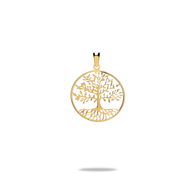 18k gold charm TREE OF LIFE