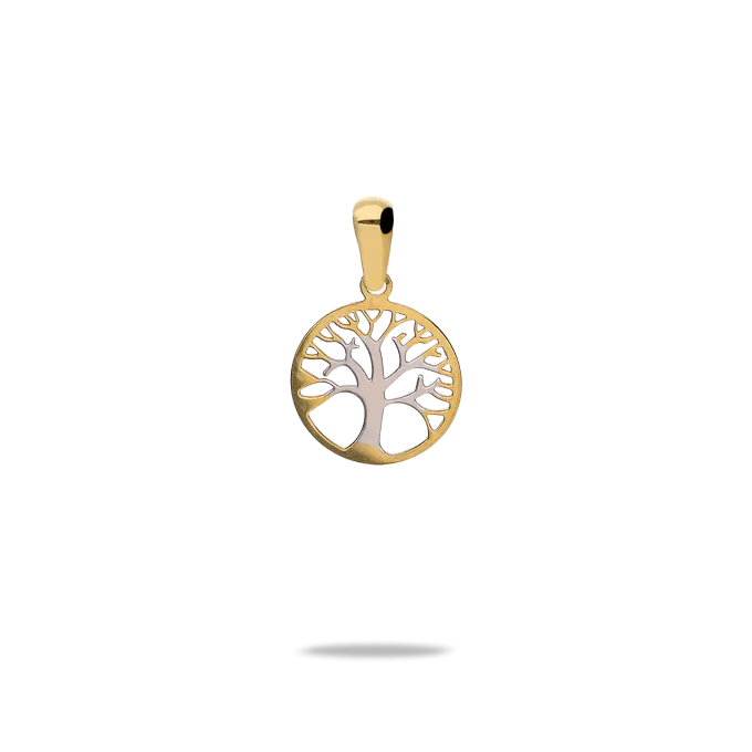 18k gold charm TREE OF LIFE