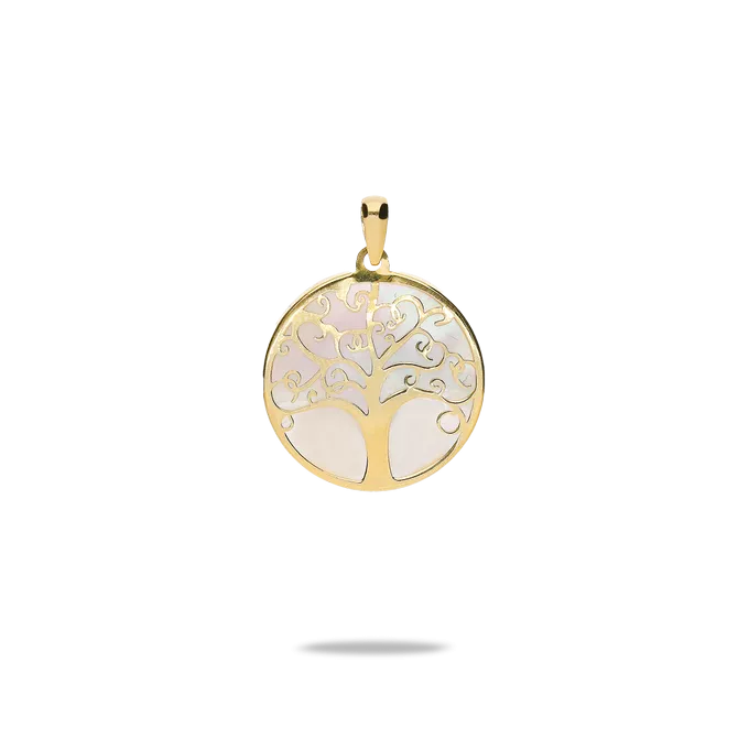 18k gold charm TREE OF LOVE