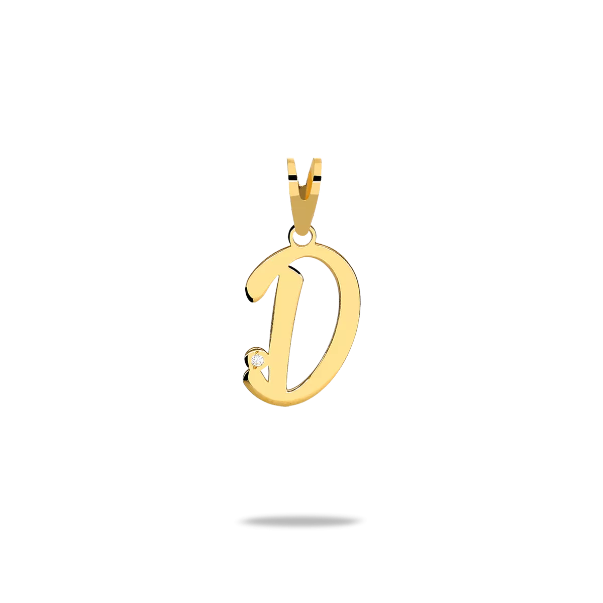 18k gold charm MY INITIAL