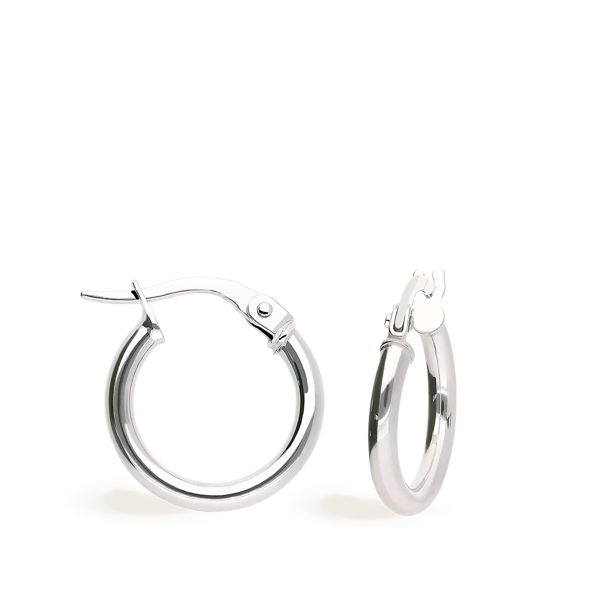 18k white gold hoop earrings  PERPETUAL