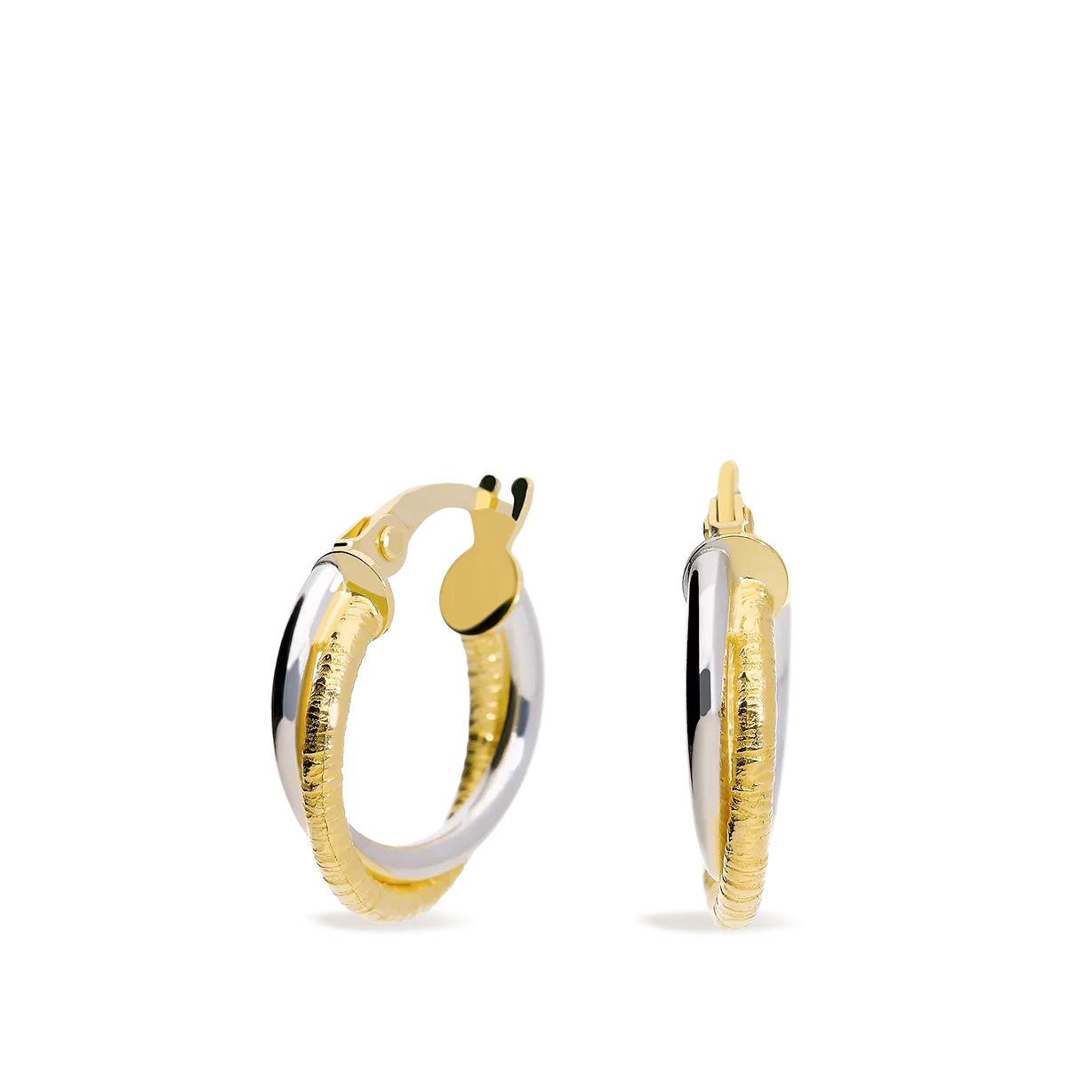 18k gold hoop earrings