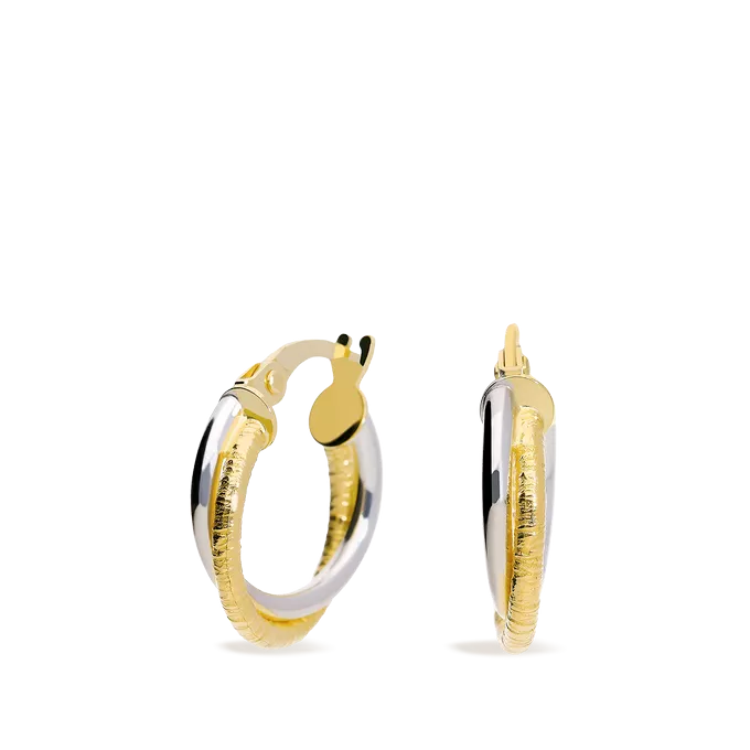 18k gold hoop earrings