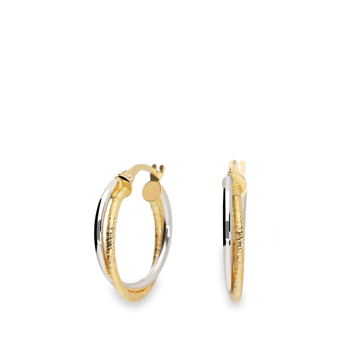 18k gold hoop earrings