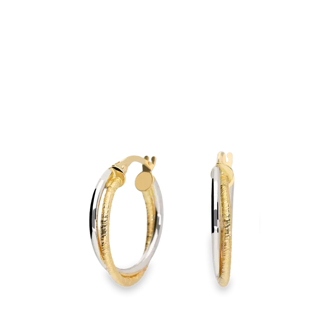 18k gold hoop earrings