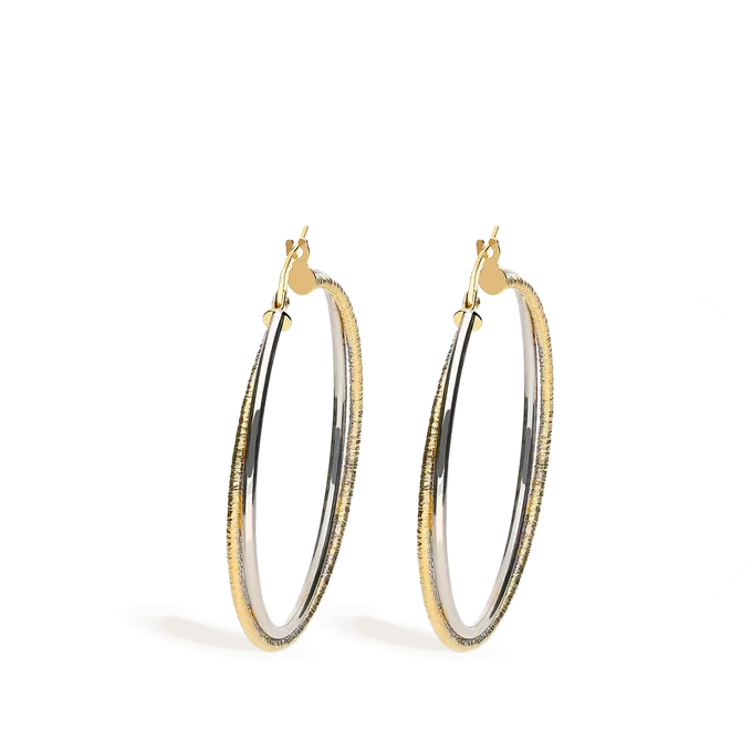 18k gold hoop earrings