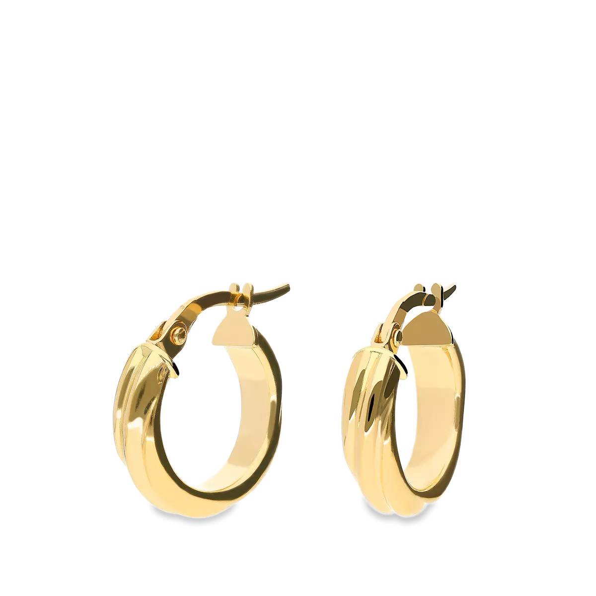 18k gold hoop earrings