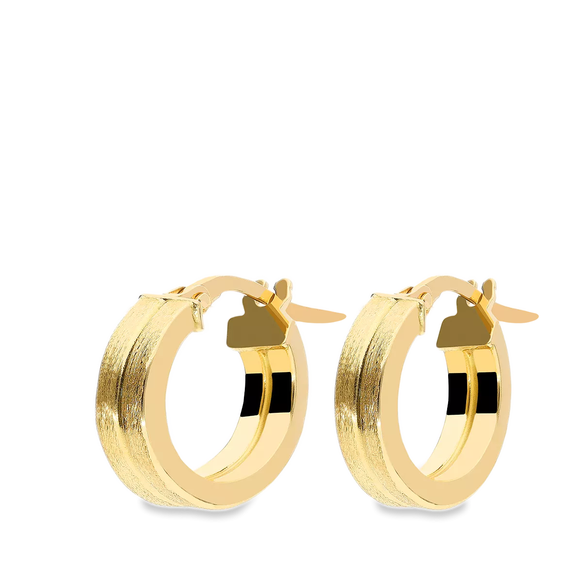 18k gold hoop earrings