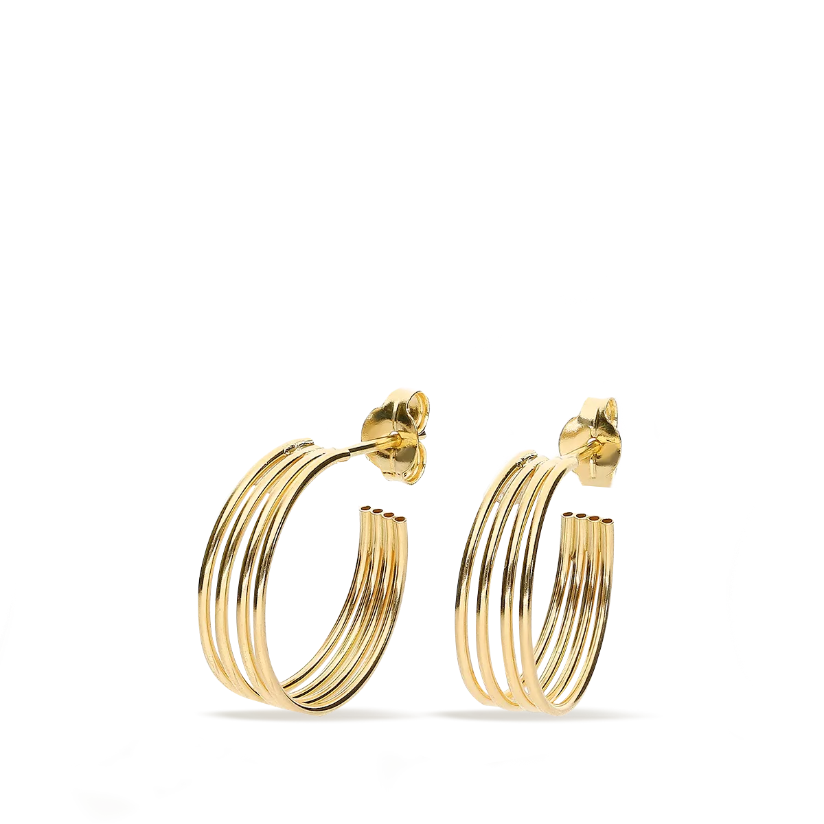 18k gold hoop earrings