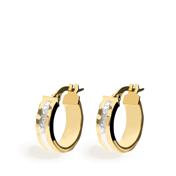 18k gold hoop earrings MONTE CARLO