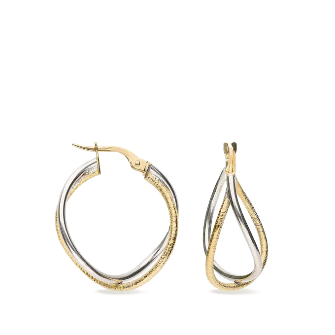 18k gold hoop earrings EVOLUTION