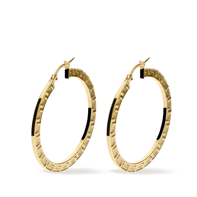 18k gold hoop earrings HELLENE