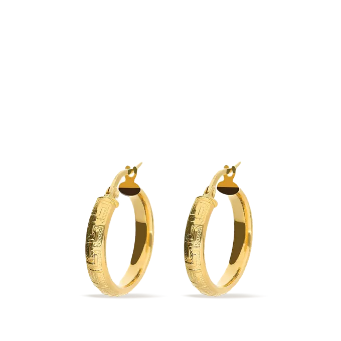 18k gold hoop earrings HELLENE