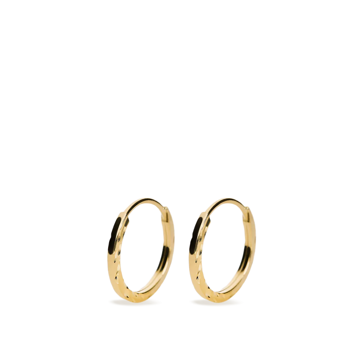 18k gold hoop earrings