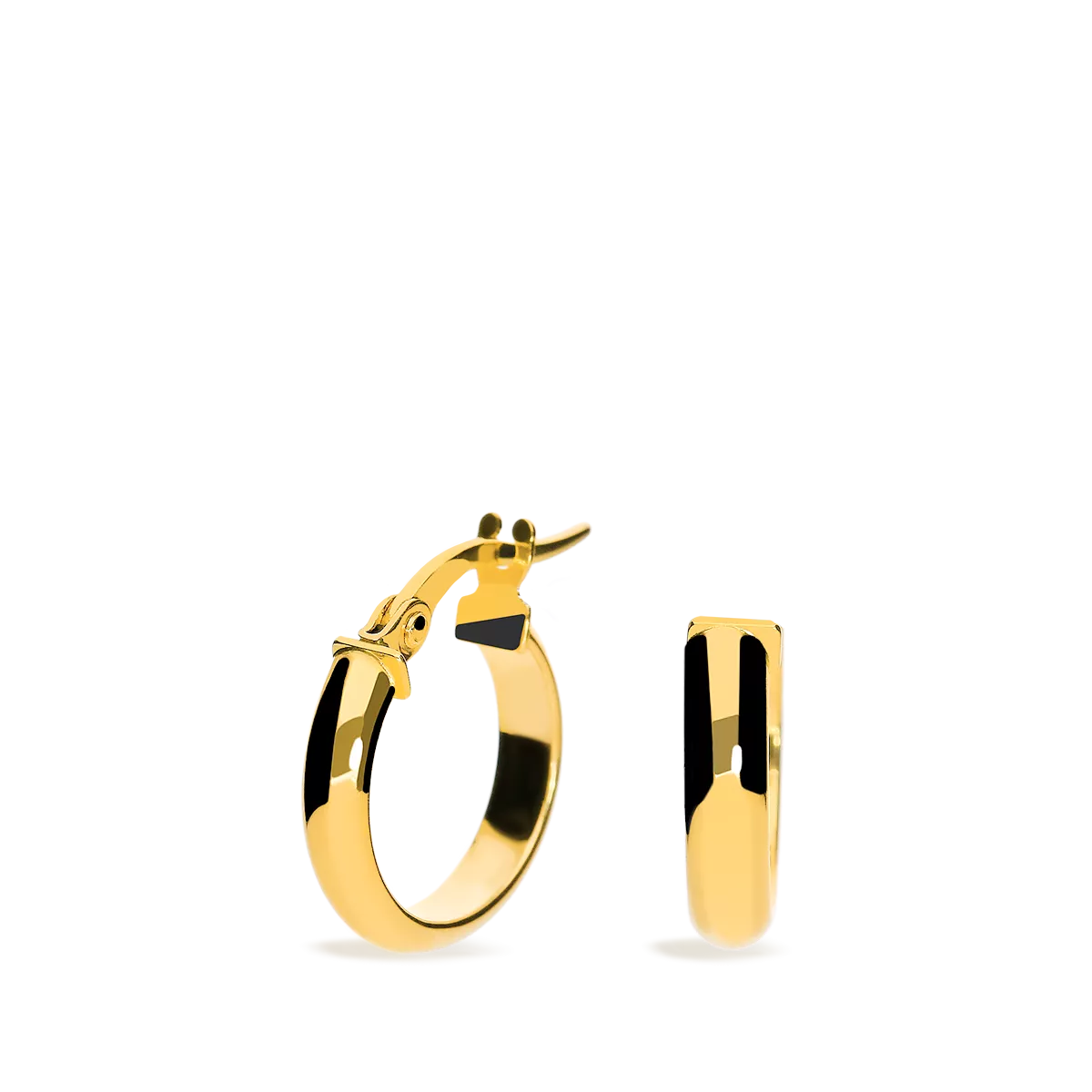 18k gold hoop earrings