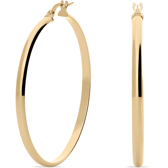 18k gold hoop earrings