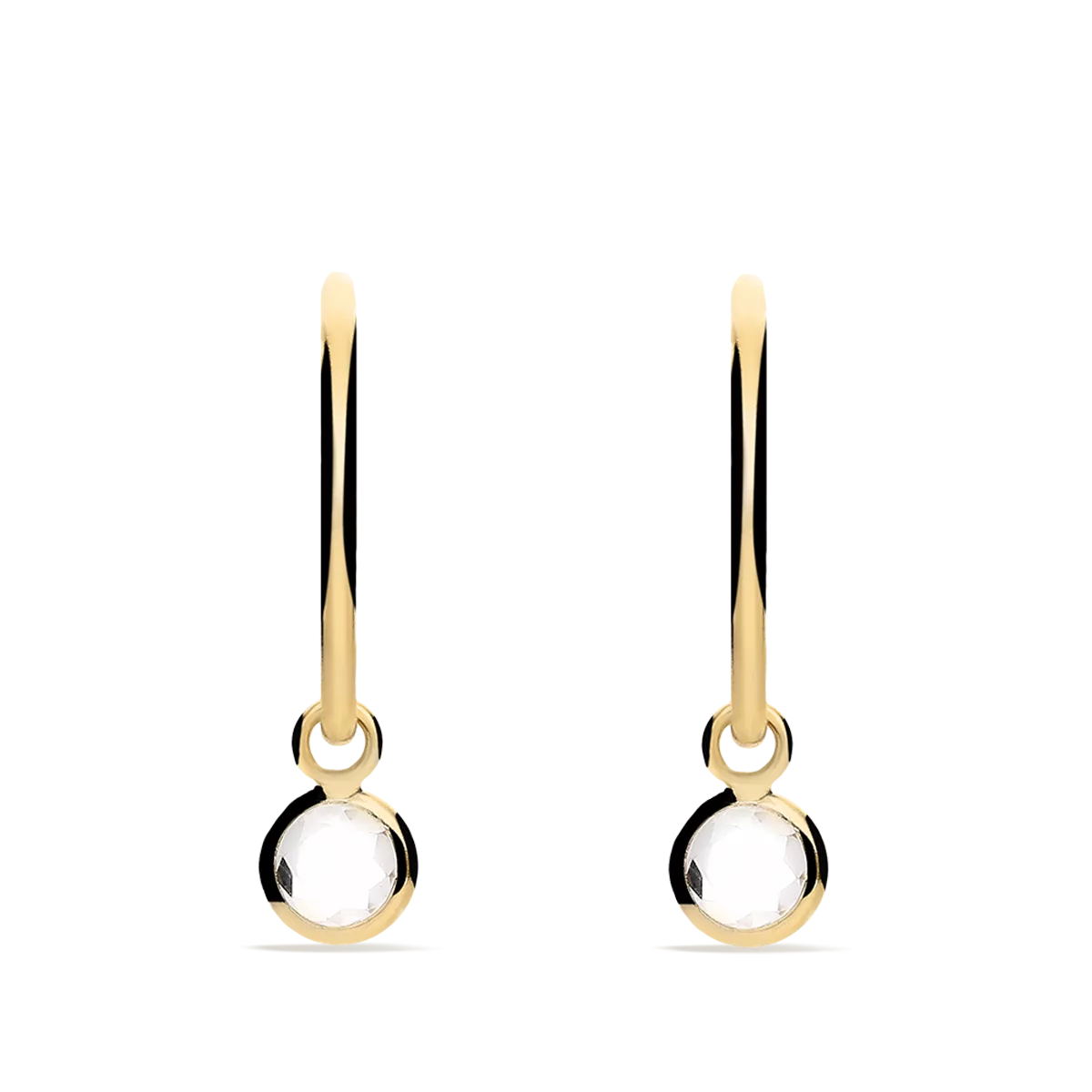 18k gold hoop earrings