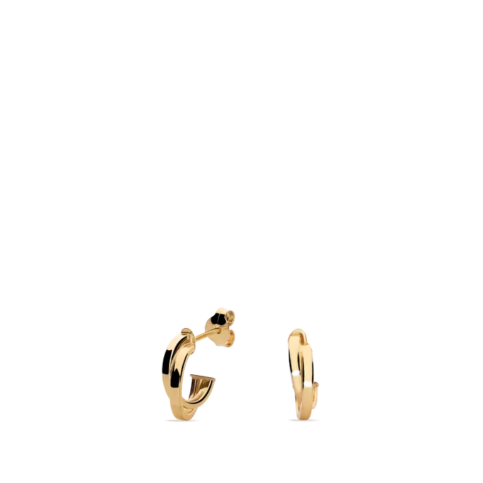 18k gold hoop earrings