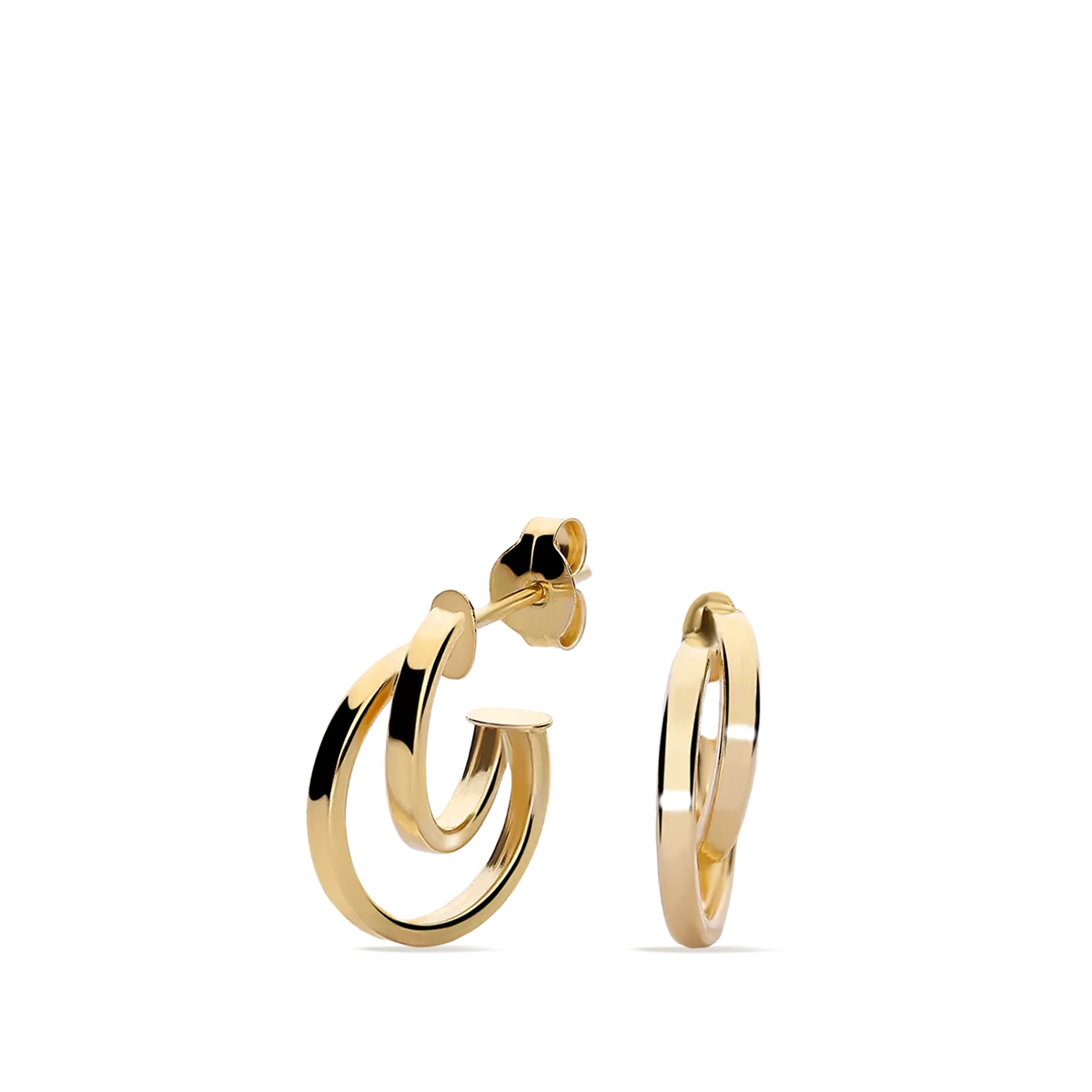 18k gold hoop earrings