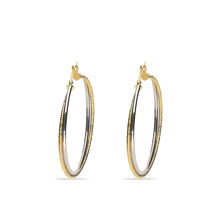 18k gold hoop earrings