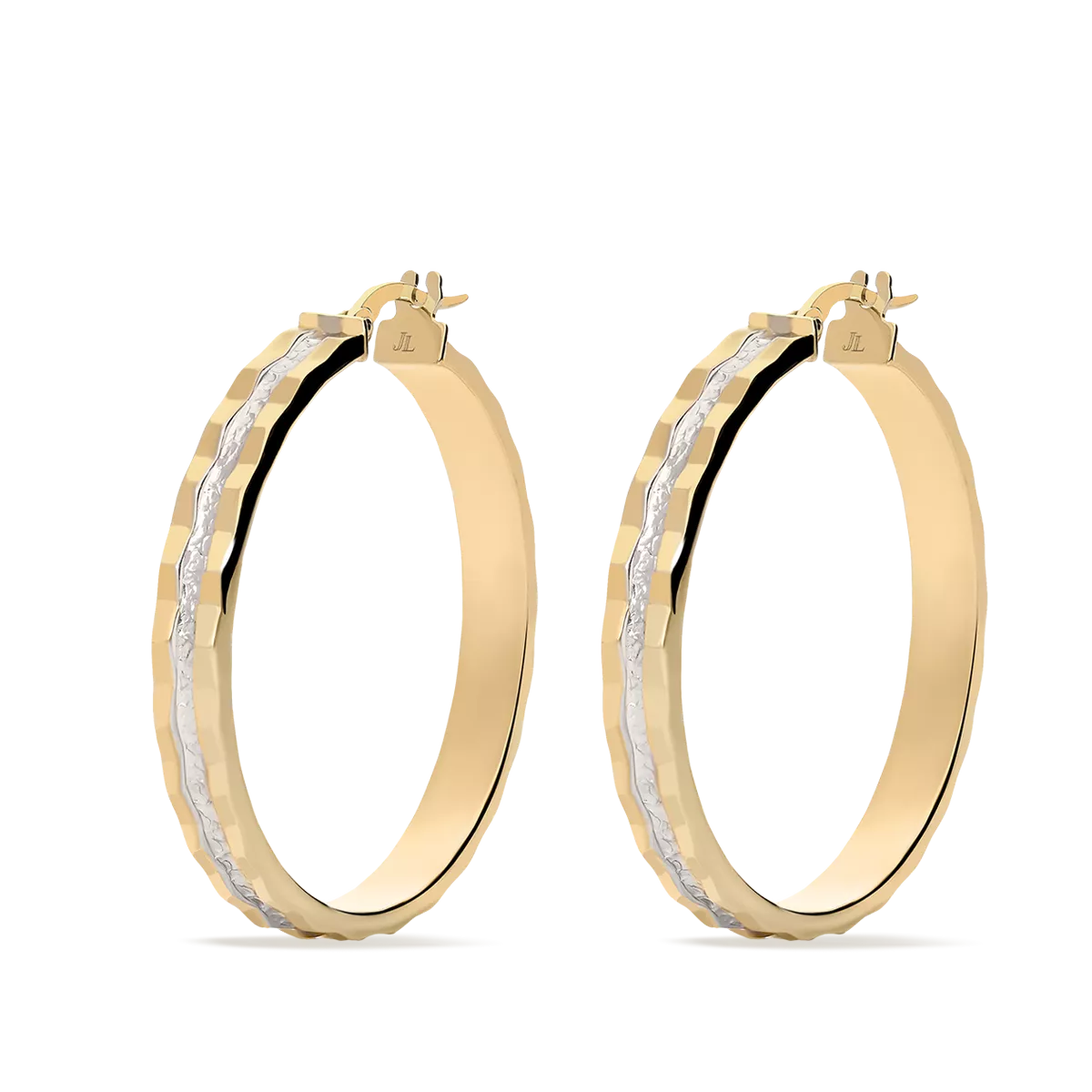 18k gold hoop earrings MONTE CARLO