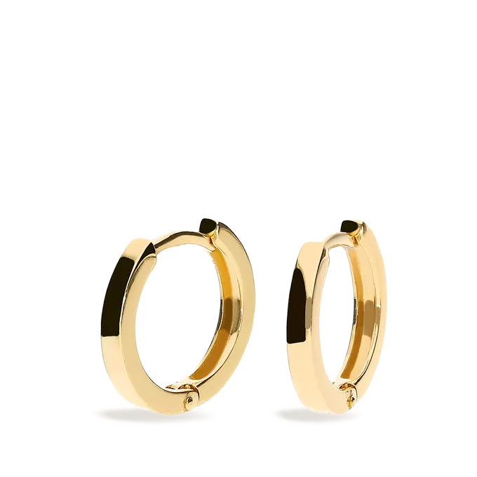 18k gold hoop earrings