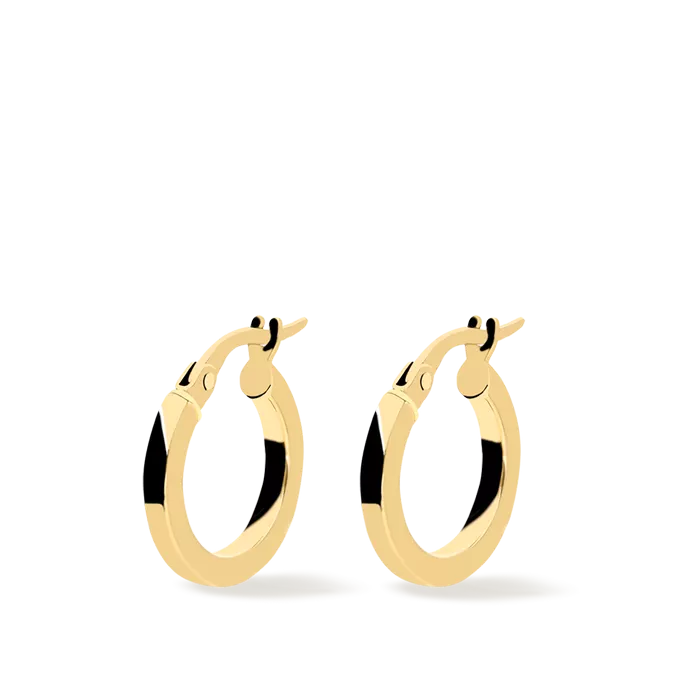 18k gold hoop earrings CONTINUOUS