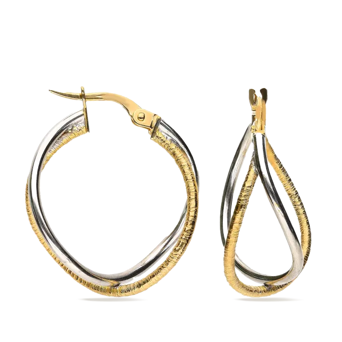 18k gold hoop earrings EVOLUTION