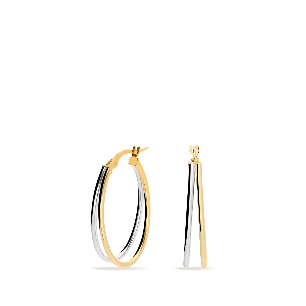 18k gold hoop earrings TRANSITION