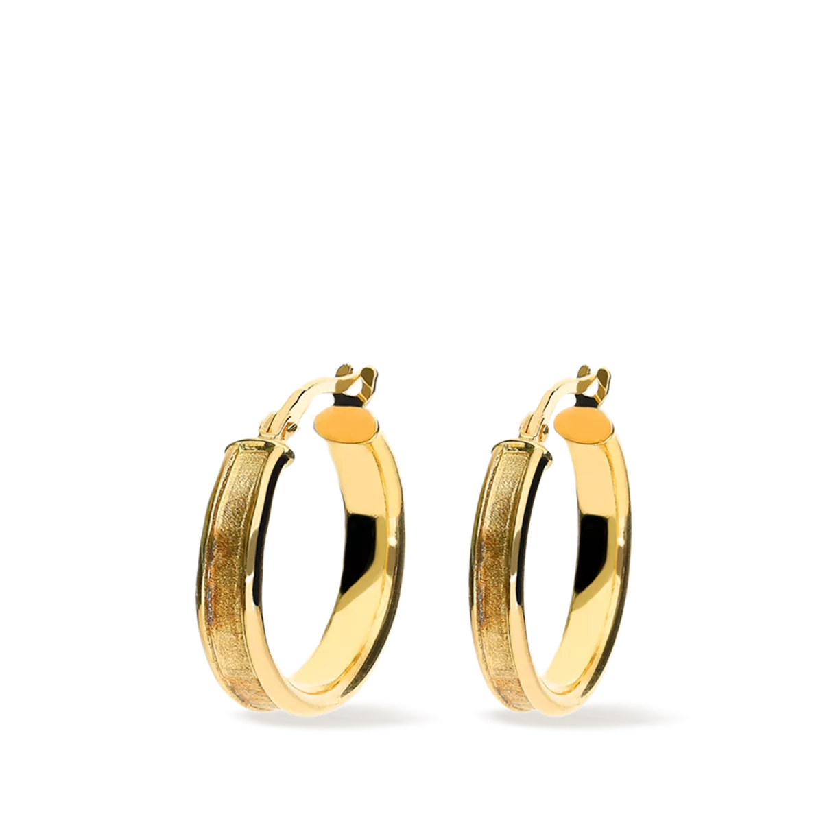 18k gold hoop earrings